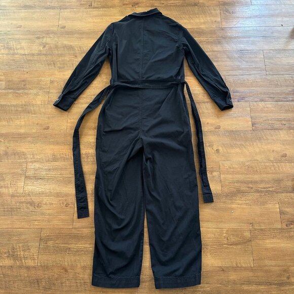 Everlane Womens Black Modern Utility Jumpsuit Size 0 Long Sleeve Coverall - Picture 2 of 7